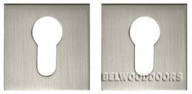 Накладка под цилиндр ET DM SN/CP-3 матовый никель/хром фото