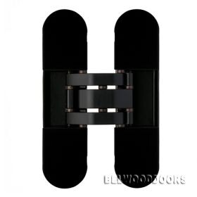 Петля скрытой установки ОТLAV 30 х 120 INVISACTA, черный, с комплектом колпачков (IN3001209N02) фото