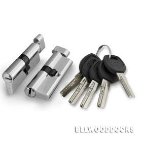 Цилиндровый механизм с вертушкой А202/70 mm (30+10+30) SN мат. никель 5 кл. фото