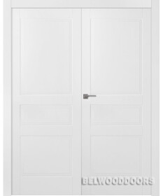 Межкомнатная дверь Инари (глухая, распашная двойная) - фото