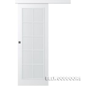 Межкомнатная дверь Ламира 1 (остекленная, купе) - фото