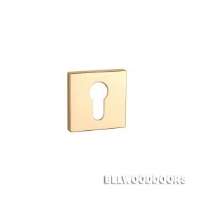 Накладка квадратная под цилиндр PZ GOLD, золото (7 мм) фото