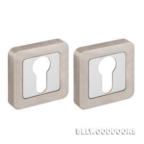 Накладка под цилиндр ET XM SN/CP-3 матовый никель/хром фото