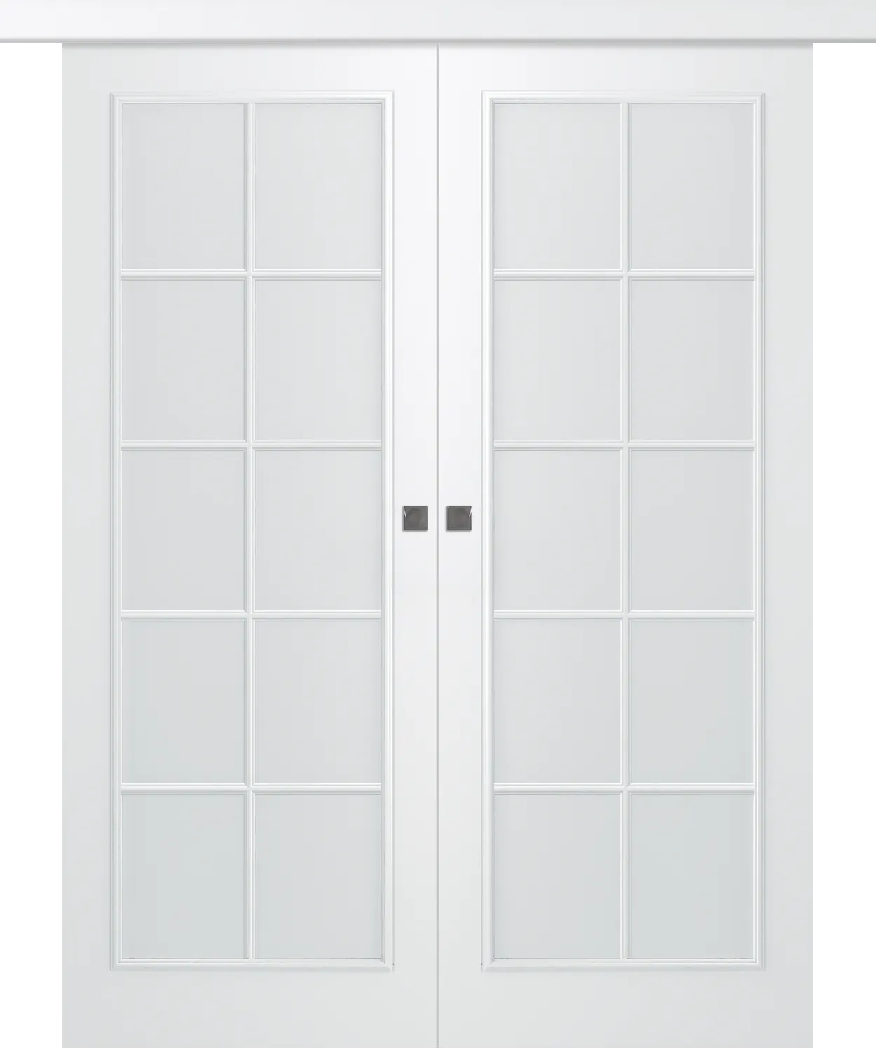 Дверное Полотно Пвдощ "Ламира 1" Эмаль Белый 2,0-0,6 Smart Core Со Стеклом Мателюкс Белый Купе двойное