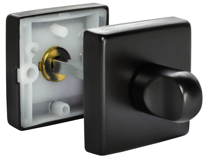 LUX-WC S5 NERO, завертка дверная, цвет - черный фото