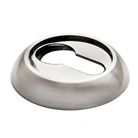 MH-KH SN/BN, накладка на евроцилиндр, цвет - бел. никель/черн. Никель фото